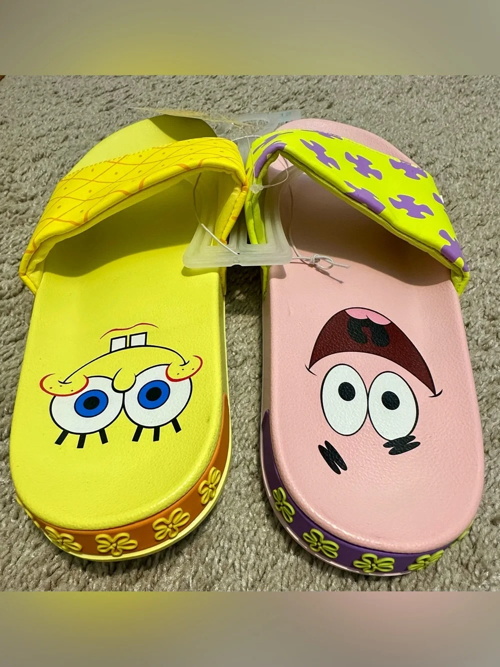 Ground Up Men's SpongeBob Square Pants Patrick Nickelodeon Slide Sandals Size 12